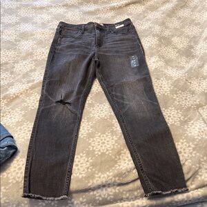 Abercrombie & Fitch Dark Gray Straight Leg Jeans